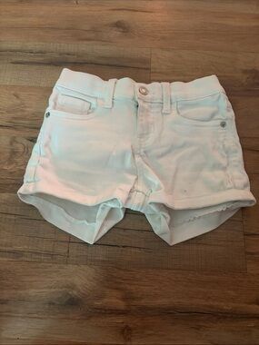 True Craft White Girls' Denim Shorts